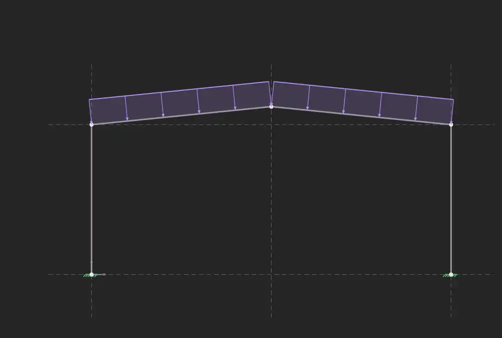Template de pórtico de galpão