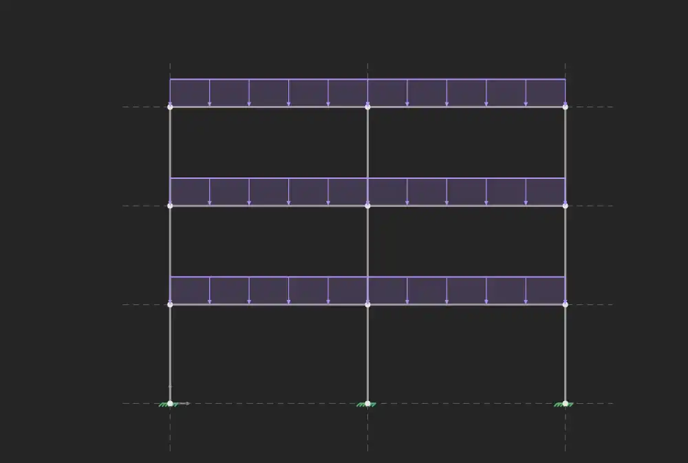 Template de pórtico de edifício